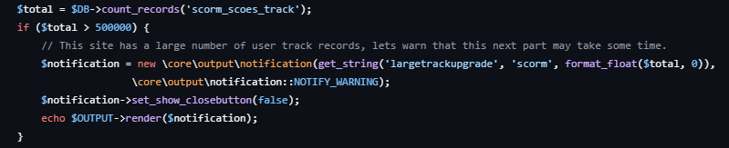 warning